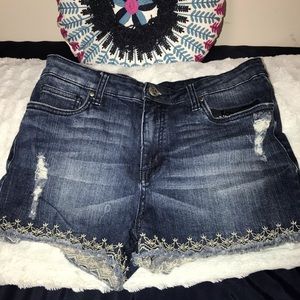 Embroidered Jean shorts from Nordstrom
